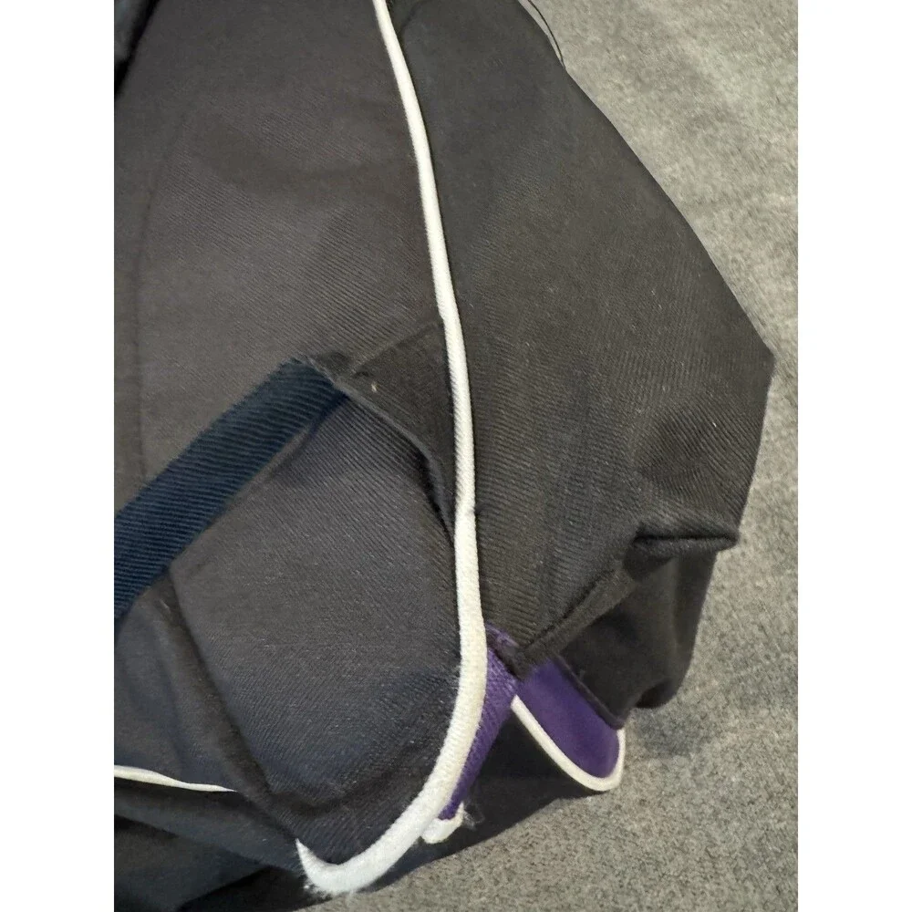 High Five Backpack Heavy Duty 600-Denier Polyester With Soft PVC Backing Purple